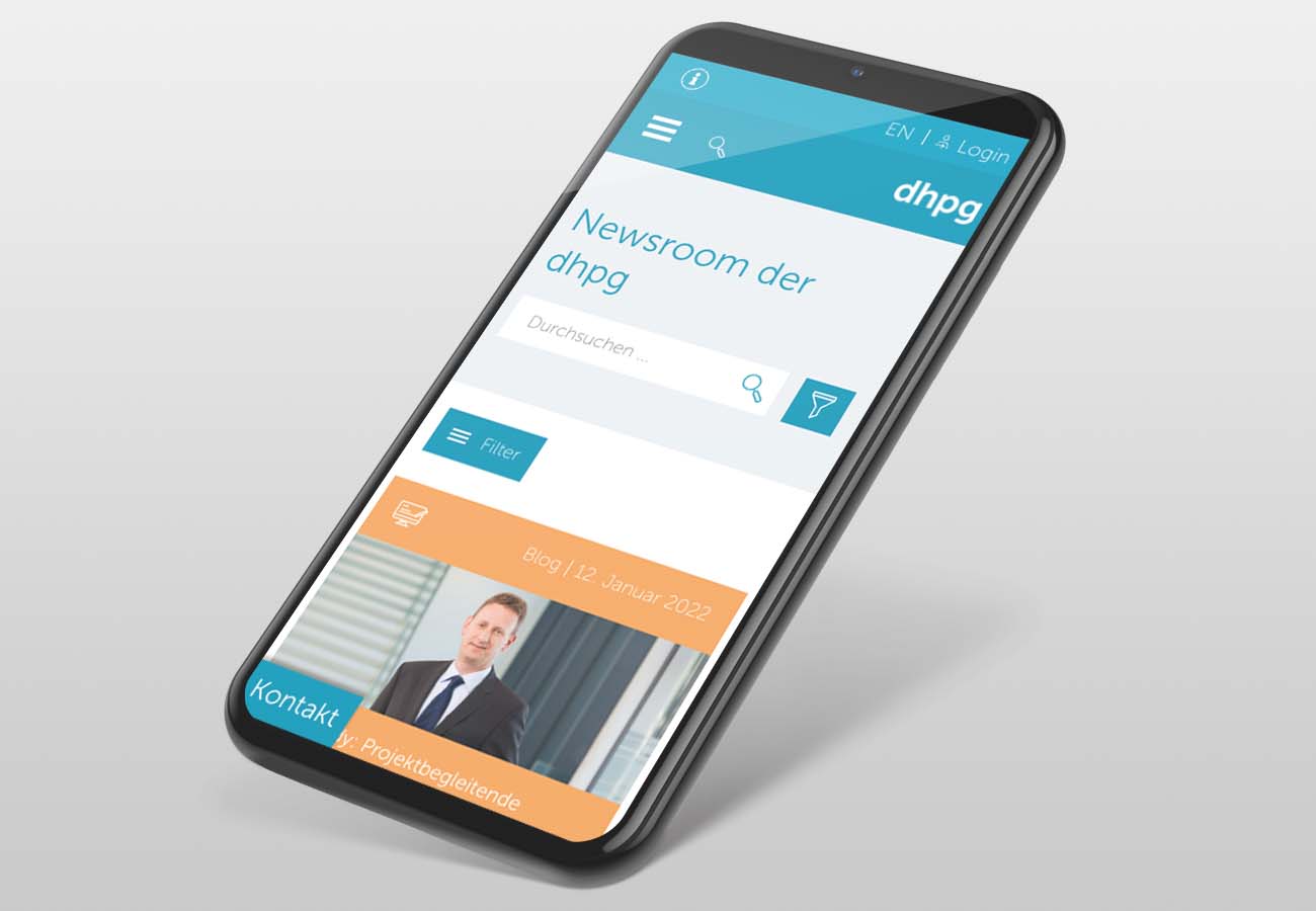 dhpg - Mobile Website