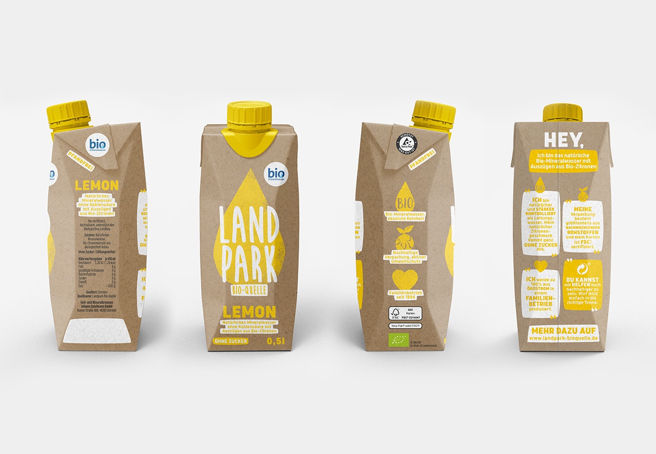 Landpark Bio-Quelle - Verpackungsdesign