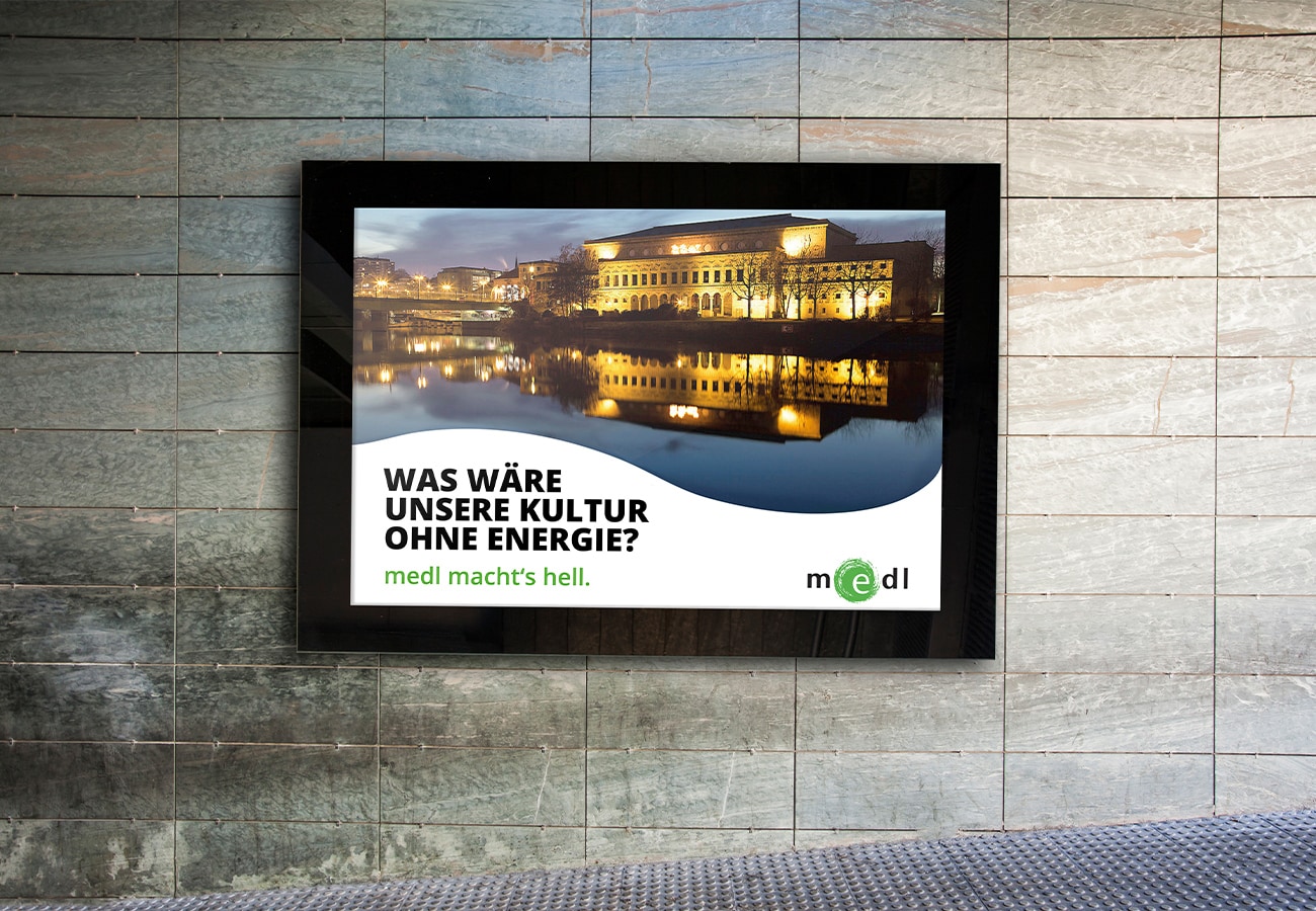 medl - Plakatkampagne für das Energieunternehmen