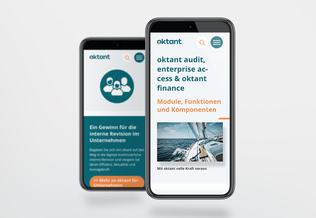oktant - Mobile Website