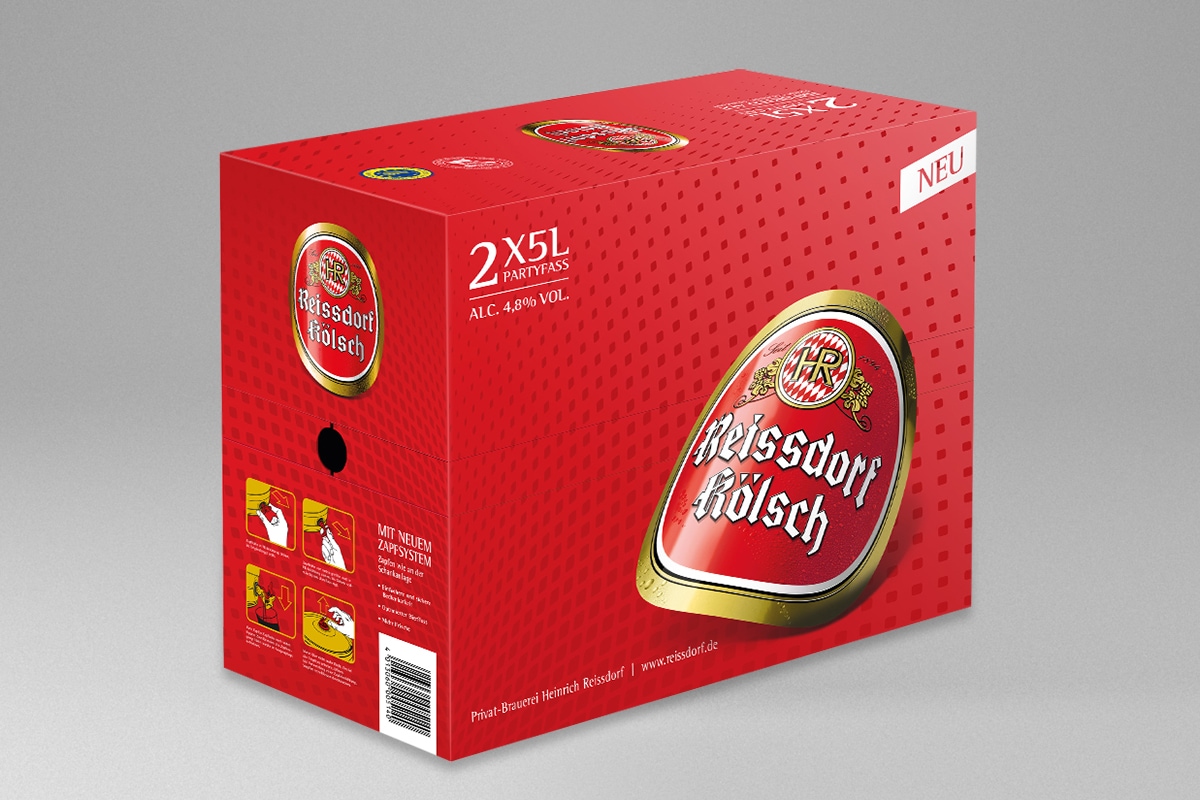 Reissdorf - Kölsch Fass Verpackung